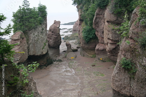 Hopewell Rocks along the Fundy Coastal Drive in New Brunswick