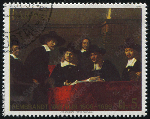 Sampling Officials of the Draper's Guild by Rembrant