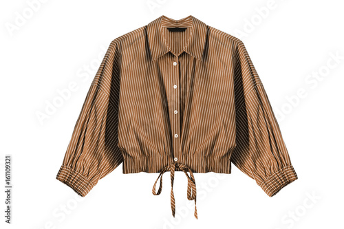 Brown blouse isolated