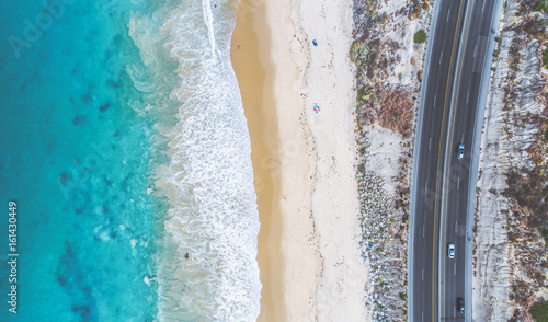 Aerial View of Beautiful Crystal Cove, Orange County