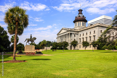 The South Carolia State Capitol building in Columbia. Built in 1855 in the Greek Revival style.