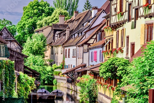 Panorama of colmar city in france