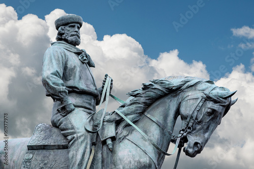 Giuseppe Garibaldi, the Hero of Two Worlds equestrian statue