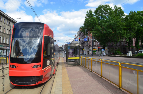 Tramwaj w Katowicach/Tram in Katowice, Silesia, Poland