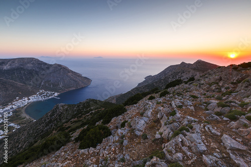 View of Kamares village from the church of Agios Symeon. 