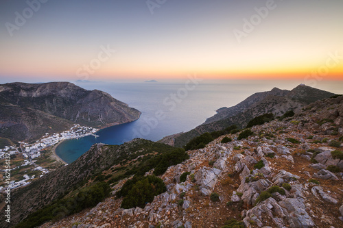 View of Kamares village from the church of Agios Symeon. 