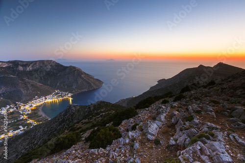 View of Kamares village from the church of Agios Symeon. 