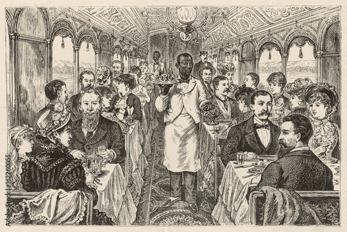 American Dining Car. Date: 1882