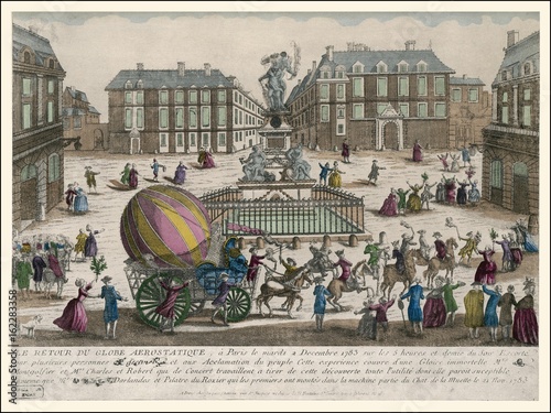 Charles - Robert Balloon. Date: 2 December 1783