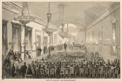 Salle Pleyel Paris. Date: 1855
