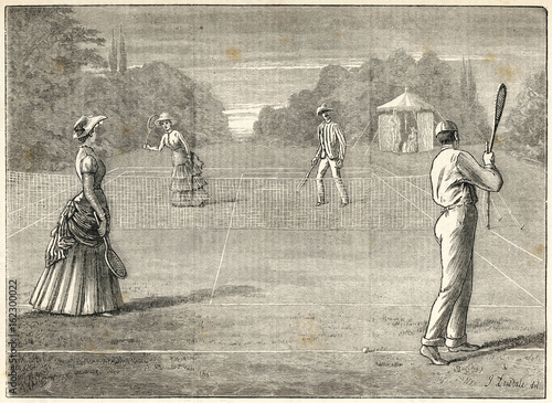 Mixed Doubles - 1882. Date: 1882
