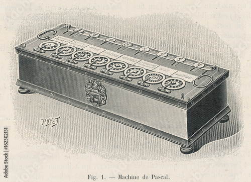 Pascal's Calculator. Date: circa 1642