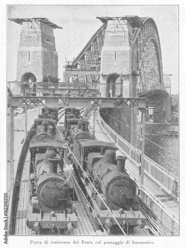 Testing Sydney Harbour Bridge. Date: 1932