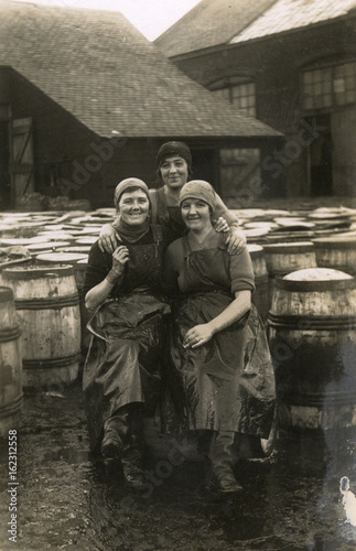 Scotch fisher girls Great Yarmouth c.1915. Date: circa 1915
