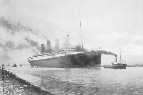 Titanic at Belfast. Date: 1912