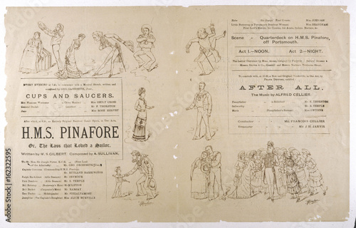 Pinafore - Programme 2. Date: 1878