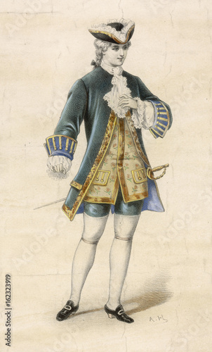 Male French Aristocrat. Date: 1750