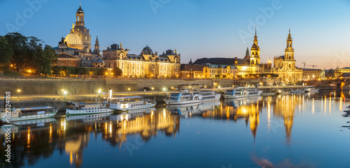 Evening panorama of Dresden 