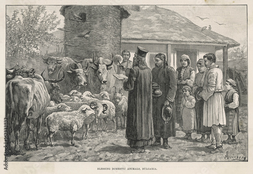 Blessing Animals Bulgar. Date: 1887