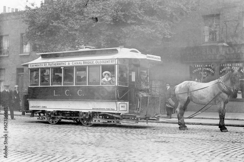 Horse-Drawn Tram (1913). Date: 1913