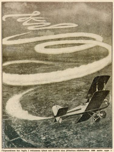 Skywriting. Date: 1922