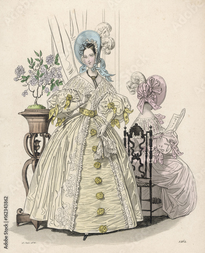 Yellow Frock 1836. Date: 1836