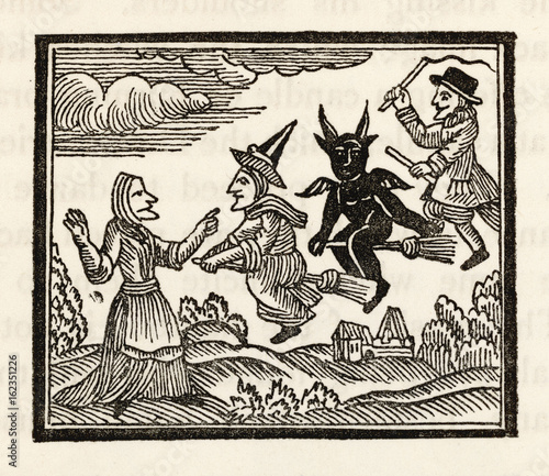 Demon and Witches. Date: circa 1600