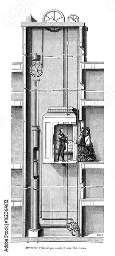 Otis Hydraulic Lift. Date: 1877