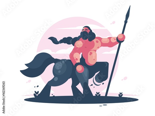 Character centaur with spear