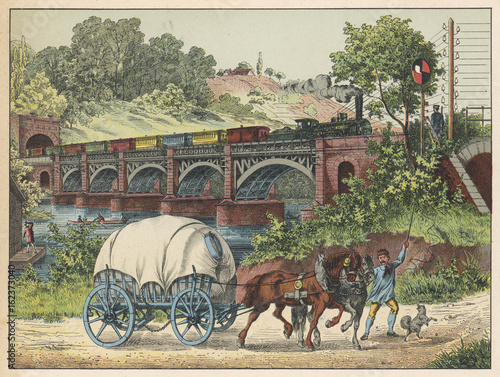 German Carrier's Wagon. Date: circa 1870