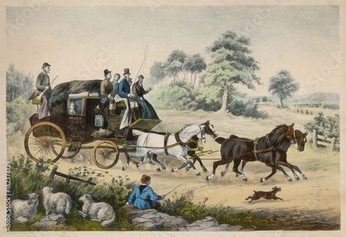 Stagecoach - Shepherd Boy. Date: circa 1840