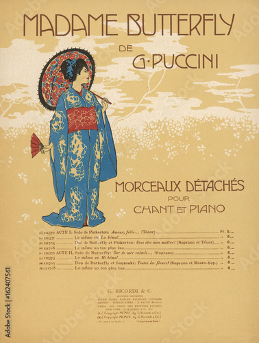 Puccini Butterfly Arrang. Date: 1904