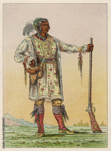 Osceloa - Seminoles - Catlin. Date: 1804 - 1838