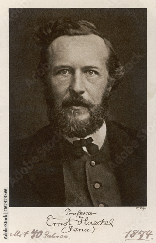 Ernst Haeckel Age 40. Date: 1834 - 1919