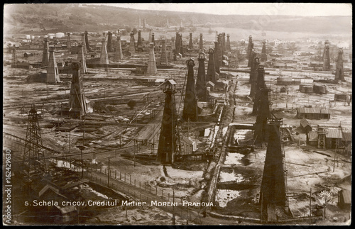 Romanian Oilfield. Date: early 20th century