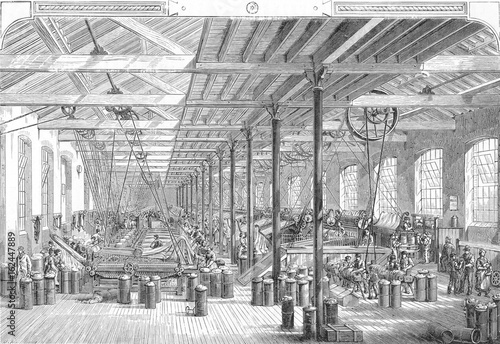 Rope Making Factory. Date: circa 1885