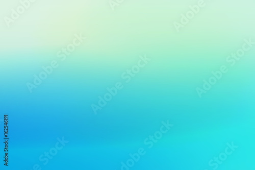 Simple green blue with gradient sunset blured background for summer design