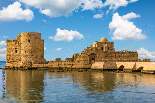 Crusaders Sea Castle Sidon Saida in South Lebanon Middle east