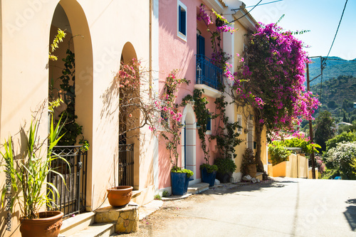 Traditional Greek houses and streets.