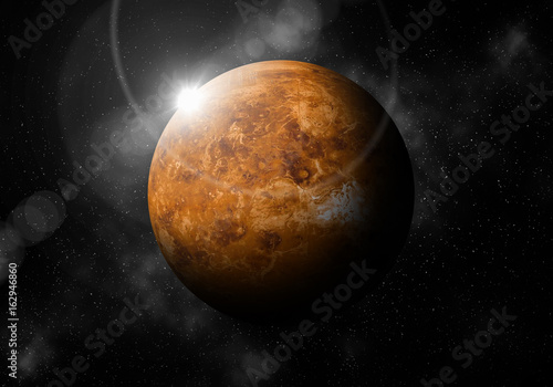 second planet from the Sun is Venus ,Solar system planetarium.