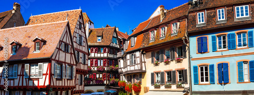 amazing Colmar -traditional floral town in Alsace region,France