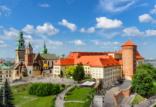 Krakow - Wawel castle at day. Poland Europe.