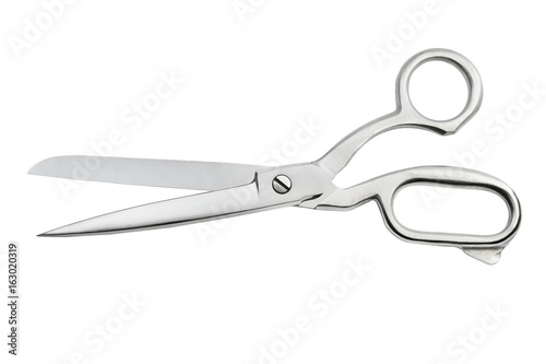 metal scissors isolated on white