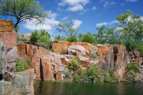 Red Granite: This quarry in Montello, Wisconsin supplied granite for the tomb of U. S. Grant.