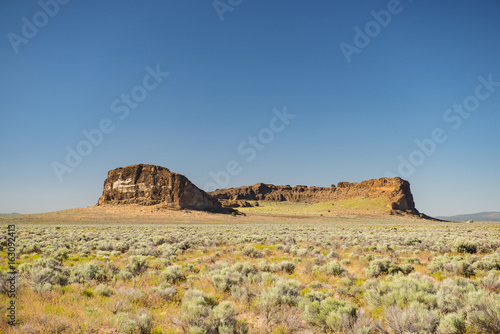 Oregon's Fort Rock ancient volcanic tuff ring, in the high desert near Bend