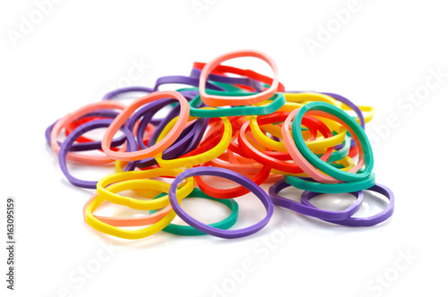 colourful elastic bands