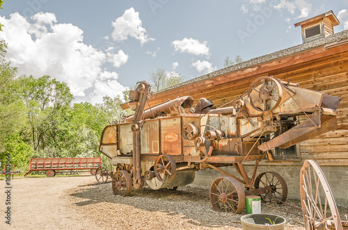 Vintage Threshing Machine