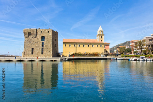 Acciaroli Chiesa dell'Annunziata. Parco Nazionale del Cilento, Salerno