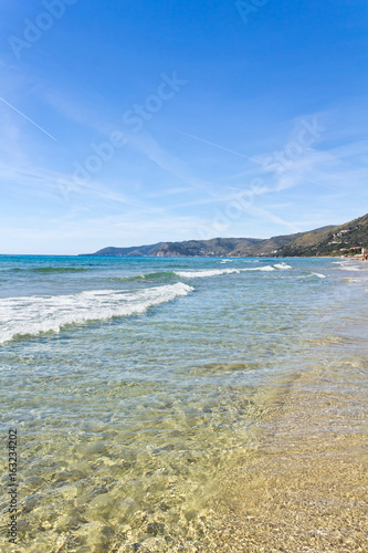 Spiaggia di Acciaroli nel Parco Nazionale del Cilento.