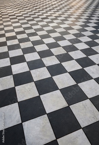 Marble floor "checkerboard"
